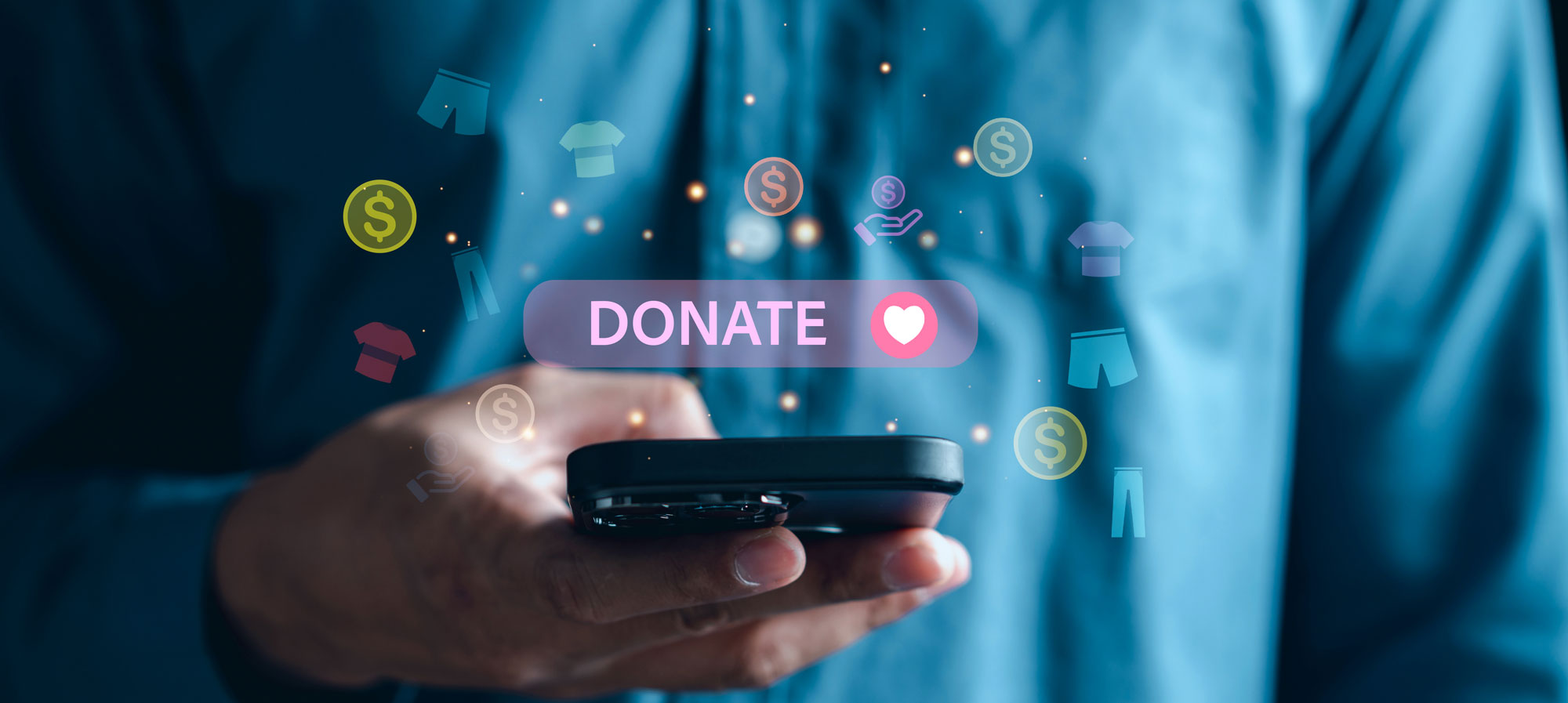 Donating online using a phone Donating online using a phone